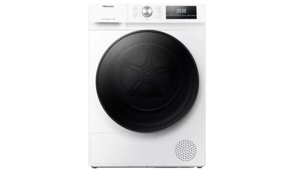 Hisense 3 Series DHQA902U 9KG Heat Pump Tumble Dryer - White