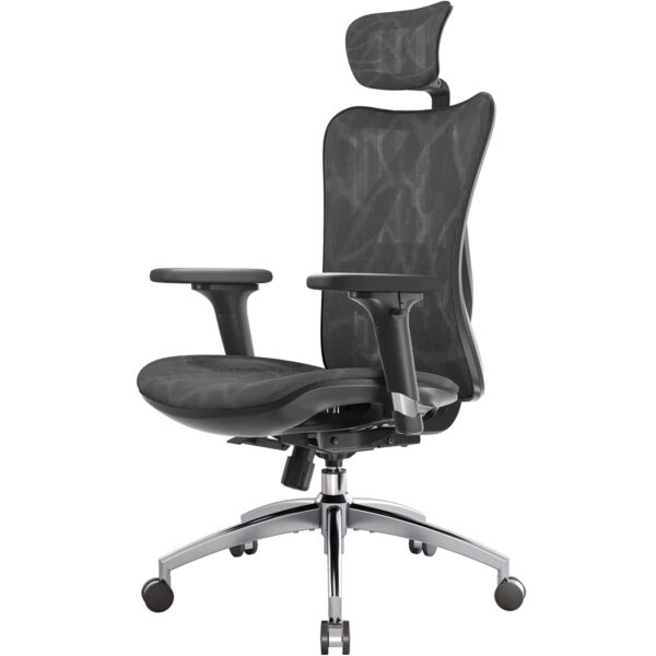 SIHOO Ergonomic Office Chair Mesh Desk Chair with Adjustable Lumbar Support 3D Armrests Breathable High Back Computer Chair (Black)